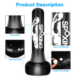 Vobab Standing Punching Bag for Adult Teens 70", Heavy Punching Bag with Boxing Gloves and Electric Air Pump for Beginners Training MMA Muay Thai Fitness Kickboxing Home Gym Vobab