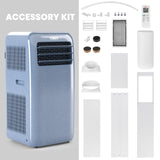 TOSOT 11,500 BTU (8,000 BTU SACC) Portable Air Conditioner WiFi Control, 3-in-1 Portable AC, Dehumidifier, Fan for Large Rooms Up to 400 sq ft, Easy Installation, AOMI Series, Steel Blue