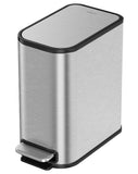 Cesun Small Bathroom Trash Can with Lid Soft Close, Step Pedal