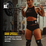Self-Locking Weight Lifting Belt - Premium Weightlifting Belt for Serious Functional Fitness, Power Lifting, and Olympic Lifting Athletes - Training Belts for Men and Women (Large, Black Custom Patch)