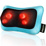 Neck Back Massager Pillow with Heat, Deep Tissue Kneading Massage for Back, Neck, Shoulder Mo Cuishle