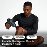 LEERCON Massage Gun with Heat, Deep Tissue Back Massager for Pain Relief, Mini Muscle Percussion Massage Gun, Birthday Gifts for Men Women Dad Home, Office & Travel, Blue