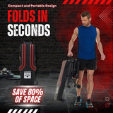 Adjustable Weight Bench - Professional Grade Fitness Equipment for Full Body Workout. Larger Size, Heavy-Duty Steel Construction, 8-Position Backrest, Foldable Design, Ready to Use Maple99