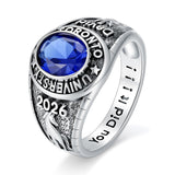Oseew 2027 Men Custom Pattern Graduation Ring Gift Box Style1