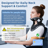 Holniva Neck Stretcher Cervical Traction, Adjustable Cervical Neck Traction Device, Neck Braces for Neck Pain and Support, Ergonomic Design - FSA Eligible/HSA Eligible