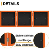 decorUhome Orange Triple 4x4 Picture Frame Vertical, MDOR08