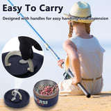 VKVXCLON Fishing Bait Container, Insulated Stainless Steel, Live Bait Storage, Worm Storage Box, Nightcrawler Box, Bait Tank, Compact and Durable,Small and Portable, Keeps Bait Fresh and Alive (Blue)