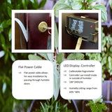 Le Veil Electric Cabinet Humidifier System for Wooden Cabinet (10~110CBFT) 40%~90% RH Humidity Setting - wood instrument (Pro Max)