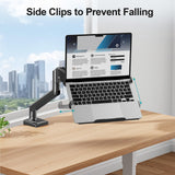 PRO Laptop Arm Mount for Desk, 2 in 1 Function Monitor Laptop Stand, Fits Max 17" Notebook and 32" Computer Screen