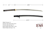 Hand Forged 1045 Carbon Steel Dancing Crane Katana Full Tang Sword
