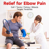 FitBeast Hand Exerciser Bars for Physical Therapy - Relieves Tendonitis Pain & Improve Grip Strength, Injury Recovery, Forearm (Red-Heavy)