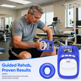 FitBeast Grip Strength Trainer Kit, Digital Grip Strength Tester with Dual-Resistance Ring & Soft Stress Ball for Recovery, Therapy & Hand Strength Improvement (Hand Rehab 3-in-1 Kit)