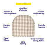 Sweet Home Collection Chair Cushion Memory Foam Pads Tufted Slip Non Skid Rubber Back