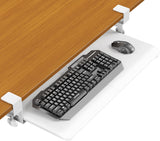 Under Desk Keyboard Tray, Pull-Out Drawer&Holder with C-Clamp 25.6"x11.8"