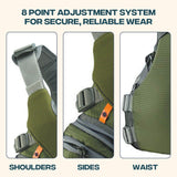 Stohlquist Keeper Fishing Lifejacket, USCG/Transport Canada Approved PFD (Green, Large)