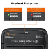 Paper Shredder, 8-Sheet Crosscut Shredder with 4.2 Gallon Bin Shred Credit Card/Mail/Staple/Clip, P-4 Security Level Document Shredder with Handle for Home Office (C261-C) bonsaii