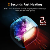 Portable Space Heater, YOUCIDI 1000W/800W Ceramic Electric Heater, Compact Small Warmer, Heat Up in 2 Seconds, Safe and Quiet for Office Room Desk Indoor Use