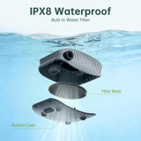 Moriko Portable Shower for Camping, 8000mAh Rechargeable Camping Shower with Intelligent LED Display, IPX8 Waterproof, 5 Gallons Foldable Bucket, Outdoor Shower for Hiking, Travel, Car, Pet, Beach, RV