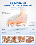 KINGJOY Foot Massager with Heat for Neuropathy, [2026 Upgraded], Deep Kneading Shiatsu Foot Massager for Plantar Fasciitis, Fits Up to Men Size 14, Gifts for Women Mom Men Dad Seniors