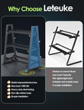 Leteuke Dumbbell Rack, 3 Tiers Heavy Duty Weight Rack for Home Gym, Trapezoidal Frame Space Saving Weight Storage Racks (1300LBS Capacity)