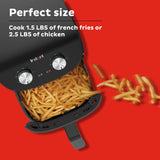 Instant Essentials 4QT Air Fryer with EvenCrisp Technology that Crisps and Reheats, Easily Adjust Time & Temperature For Quick Meals Instant