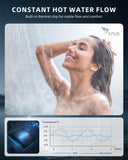 APUS Tankless Water Heater Natural Gas, Up to 4.42 GPM, Indoor Tankless Water Heater, 95,000 BTU on Demand Instant Hot Water Heaters with Smart Digital Display,Space Gray