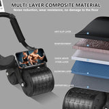 2026 Upgraded Ab Roller Wheel with Knee Mat &Timer - Automatic Rebound Abdominal Wheel with Elbow Support, Abs Workout Equipment for Core Strength Training, Ab Exercise Roller for Women Men