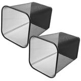ULTECHNOVO 2pcs Metal Mesh Wastebasket Trash Can Paper and Light Waste
