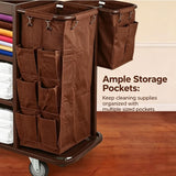 Multifunctional Trolley Commercial Airport Cleaning Service Vehicle Hotel Housekeeping Cart Linen Carrier Tool Cart Service Cart,Style B