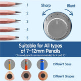 LKHFOAQM Electric Pencil Sharpener for Colored Pencils 7-12mm, Fully Automatic Pencil Sharpener