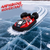 Ssccgym Remote Control Boat Hovercraft for 14Y+ Beginners RC Amphibious Watercraft 15km/h Dual Motors Walking on Ice-Land Pools Lakes 4WD Full Functions RC Sail 34CM