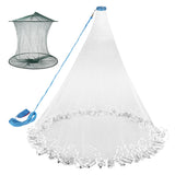 Neween Cast Net for Fishing with Shrimp Cage | 3/8 Inch Mesh Size Neween