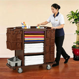 Multifunctional Trolley Commercial Airport Cleaning Service Vehicle Hotel Housekeeping Cart Linen Carrier Tool Cart Service Cart,Style B