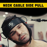 Neck Harness for Increases Neck Core Strength - Neck Exerciser with 30" Heavy Duty Steel Chain for Safely Lifting Weights Up to 280 lbs Black