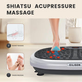 EILISON FitMaxx 3D XL Vibration Plate Exercise Machine - Whole Body Workout Vibration Platform w/Loop Bands - Lymphatic Drainage Machine for Weight Loss, Shaping, Recovery (Fitmaxx Silver)