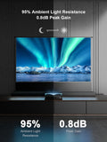 AWOL VISION 120" Motorized ALR Floor Rising Projector Screen for Ultra Short Throw Projector, Projector Screen for Home Theater, 4K/8K Ultra HD, 95% Ambient Light Rejecting,ALR-F220C