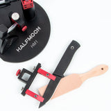 Professional Precision Adjust Knife Sharpener Set with 3 Grit Abrasive Stones (240/600/1000) - Ideal for Folding, Kitchen, Hunting & Pocket Knives