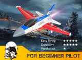 volantexrc RC Plane F-16 Fighting Falcon - 2.4Ghz 2CH Remote Control Airplane Jet Fighter Ready to Fly with Cool Lights, for Beginners,Adults (762-4)