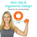Vive Hand Strengthener Grip Ring (6 Pack) - Forearm Ring Hand Exercisers - Silicone Squeezer Gripper for Muscle Strengthening Training Tool - Arthritis Finger Physical Therapy PT Kit Trainer Vive