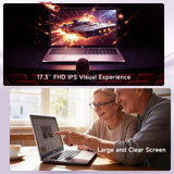 NIMO 17.3" FHD IPS Gaming Laptop, AMD Ryzen 7 Computer (Up to 4.75 GHz, Beat i7-12650H) with 64GB DDR5 RAM 2TB SSD Radeon 680M GPU 2-Yr Warranty 180° View Multifuntional for Business Creator Student