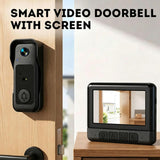 Wireless Smart Video Doorbell with Display Screen,Video Doorbell Camera