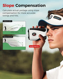 Golf Rangefinder with Slope - 1200 Yards Laser Range Finder with Flag Pole Locking Vibration, 7X Magnification rangefinder