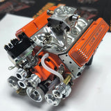 MechPuConToy Mini V8 Engine Model Kit That Runs, 1/6 Scale Water-Cooled V8-OHV-44 PRO 4-Stroke V8 Engine, Build Your Own V8 Metal Engine That Works