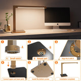 Hengsense Dimmable Desk Lamp with Charging Station, 15W CCT Table Lamp