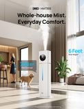 DREO HM735S 11L Smart Humidifier Large Room 700 ft², 100H Cool Mist Air Humidifiers for Bedroom, Top-Fill, Clean Tank Technology, 26dB, Auto Mode, Aroma Box, RGB, Remote & APP Control, Baby, White