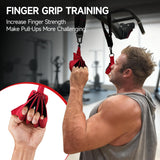 FitBeast Pull Up Ball Grips & Finger Straps Set – Grip Balls for Dead Hangs, Pull Ups, Climbing & Home Gym Training (Black)