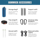 Professional Camping Hammock with Mosquito Net, Lightweight Portable Double, with Two 10 FT Hammock Tree Straps, 210T Nylon,Rain and Sun Protection,Hammock for Camping, Hiking, Yard, Backpacking