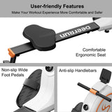 DeerRun Magnetic Rowing Machine for Home - 32-Level Quiet Resistance, 300LB Capacity Rower with Bluetooth App Connectivity, LED Monitor & Comfortable Seat for Full-Body Workout