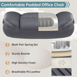 Ergonomic Home Office Desk Chair, Back Support Swivel Executive Office Chair with Wheels and Flip-Up Armrests