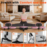 Pink Leg Stretcher Split Machine — 0-200° Adjustable Stretching Trainer for Women & Kids, Heavy Duty Steel Frame, 220LBS Capacity, Home Gym Flexibility Equipment